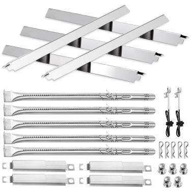 Imagem de Wanchao Charbroil Performance Grill Peças de reposição para 5 queimadores 463448021 463450022 e 4 queimadores 463365021-Heat Plates Burners Igniter Crossover Tube G325-0002-W1 G327-2100-W1