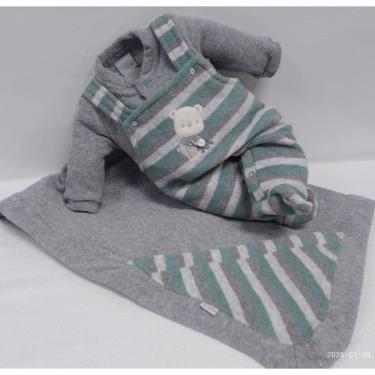 Imagem de Kit Saída Maternidade Soft Buckle Bebê Menino Miniclo 70122