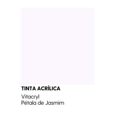 Imagem de Tinta Emborrachada Acetinada Brancos - Vitacryl, Pétala de Jasmim, 3,6
