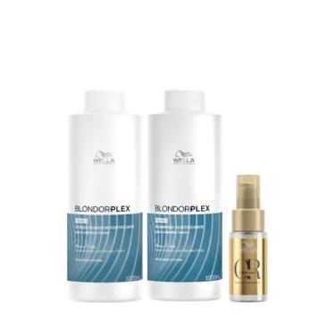 Imagem de Wella BlondorPlex Care Line Sh 1000ml + Cond 1000ml + Óleo 30ml - Well