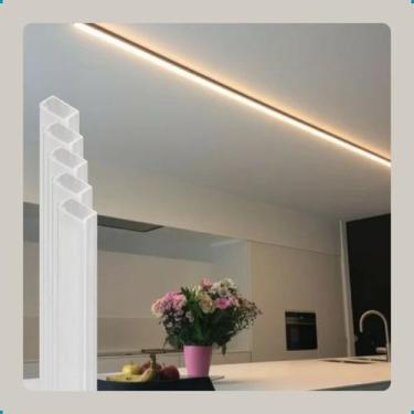 Imagem de Kit 5 Perfil Led Iluminacao Luminaria Sobrepor Gesso Parede Bivolt Bra