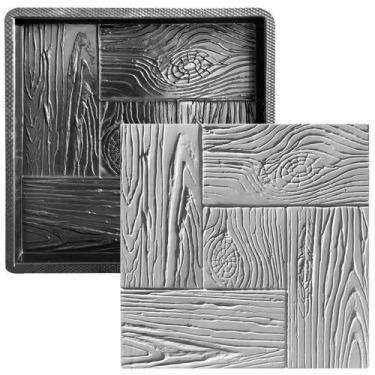 Imagem de Forma Abs Pisante Mosaico Lenha 45x45x4 Para Caminho Jardim - Xmoldes 