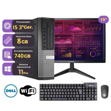 Imagem de Computador Dell OptiPlex 7010 i5 3ª Geração  8GB RAM  SSD 240GB HD 500