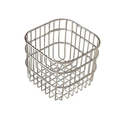 Imagem de WeiLaiKeQi Cesto de armazenamento de malha de arame para casa, suporte para papelaria de mesa, organizador de bugigangas multiuso para escritório doméstico, 11x11x10cm