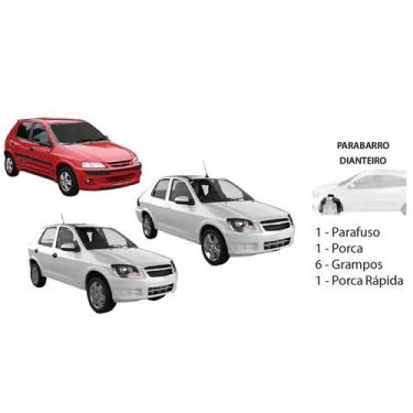 Imagem de Kit Presilha Forro Porta Dianteira Montana 2012 A 2018 - Plastcar