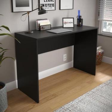Imagem de Escrivaninha Flip Compacta Mesa de Estudos Home Office - E-NOVA, Preto