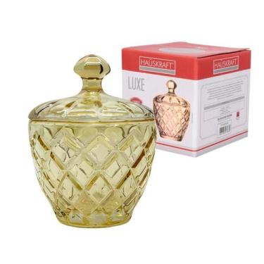 Imagem de Potiche Bombonier Baleiro Vidro Decoração Luxe Bala Com Tampa - Haüskr