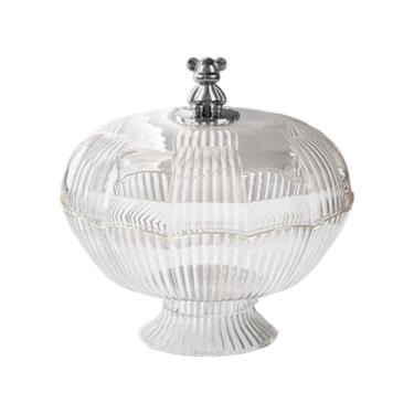 Imagem de Llazsybz Fruteira com Tampa de Urso E Suporte Removível para Ambiente de Escritório, Claro