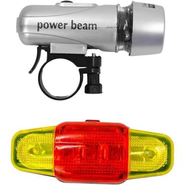 Imagem de Lanterna Bike Farol Luz De Bicicleta Dianteira Traseira Pisca Sinalizador