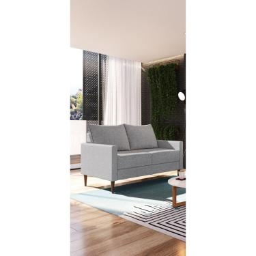 Imagem de Sofá 2 Br 0,8 2 Ass 0,55 Fideris 2 Lugares. Bipartido Cinza