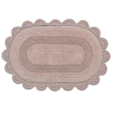 Imagem de Tapete Crochê Dupla Face Oval 60x90cm - Kacyumara