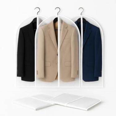 Imagem de Capa Protetora Roupa Blazer Terno com Ziper Viagem Kit 6 (6)