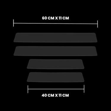 Imagem de Adesivo Soleira Fiat Pulse Ppf Transparente De Proteção 4pçs - ALLTAK 