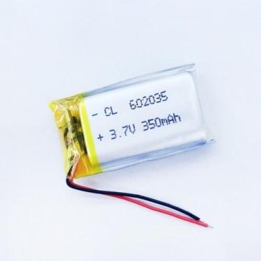 Imagem de 1 Peça 602035 350mah 3,7v Com 2 Fios 6mm X 20mm X 35mm - - bgb