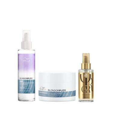 Imagem de Wella BlondorPlex Care Line Leave-in Protective 145ml + Masc 150ml + Ó