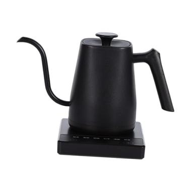 Imagem de Generic Chaleira elétrica com controle de temperatura, proteção contra fervura a seco, 1000 W, prática, resistente, aquecimento rápido, 0,8 L para ferver água, Preto