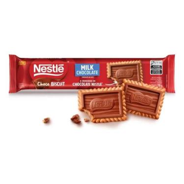 Imagem de Kit c/ 4 Biscoito Recheado Choco Biscuit Milk Chocolate - Nestlé