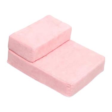 Imagem de predolo Escadas para cães, escadas para animais de estimação, escada confortável, base antiderrapante, degraus para animais de estimação, degraus para cães, Rosa