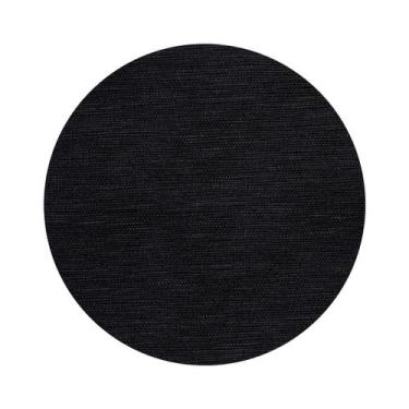 Imagem de 6 Jogo Americano Redondo Juta Preto - Impermeável Pvc - Idealiza