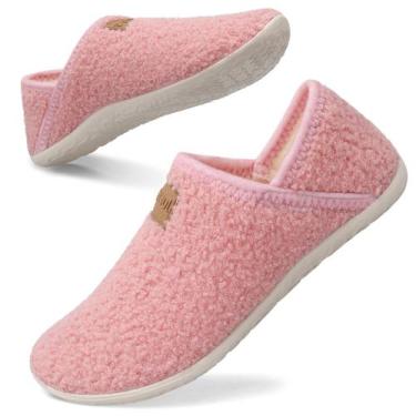 Imagem de Chinelos domésticos Spesoul Fuzzy para mulheres/homens com forro de pe