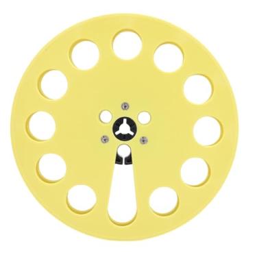 Imagem de Asixxsix Rolo de Recolhimento Vazio de 1/4 de polegada, Rolo de Fita Vazio de Plástico com 12 Furos para Gravação de Rolo Revox, Peça para Máquina de Abertura (Amarelo)