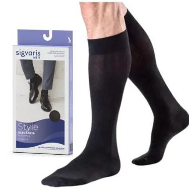 Imagem de Meia Sigvaris Urban 3/4 15-20 MMHG 193b Preta, M