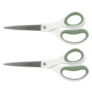 Imagem de Fiskars Tesoura moderna de titânio macio para uso diário (20 cm) - pacote com 2 - samambaia florestal