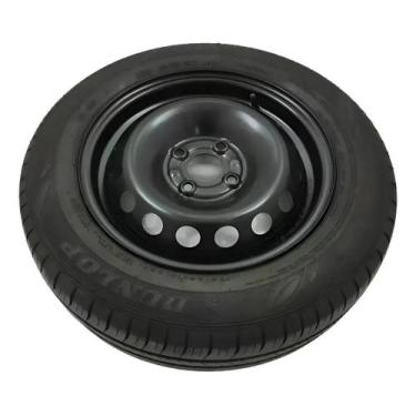 Imagem de Estepe aro 14 Pneu Dunlop ENASAVE 175 65 14 roda de ferro Fiat 14