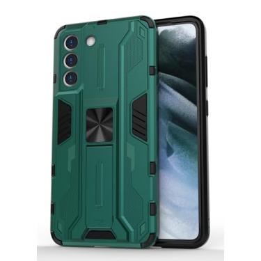 Imagem de SORAKA Capa para Samsung Galaxy S21 FE 5G com suporte Capa de proteção resistente para Samsung Galaxy S21 FE 5G Capa com placa de metal para suporte magnético para carro Capa Silm Fit