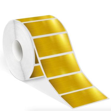 Imagem de Etiqueta térmica direta de 5 cm x 2,5 cm - Etiquetas de código de barras - Etiquetas adesivas térmicas holográficas para endereço, envio, compatíveis com impressora de etiquetas Rollo e MUNBYN& Zebra