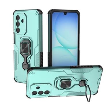 Imagem de SORAKA Capa para Samsung Galaxy A17 5G com suporte de metal rotativo de 360 graus peça magnética de ferro para suporte magnético de telefone para carro verde