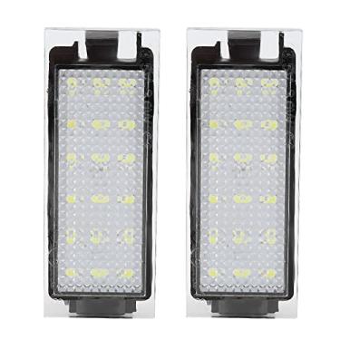 Imagem de aqxreight 2PCS Placa LED Placa Light Car Placa Luz de Placa de Registro de Veículos Luz 18 LED RIDIDAS SUPER BRILHAÇÃO Substituição Direta de Baixa Potência para Twingo Clio Megane