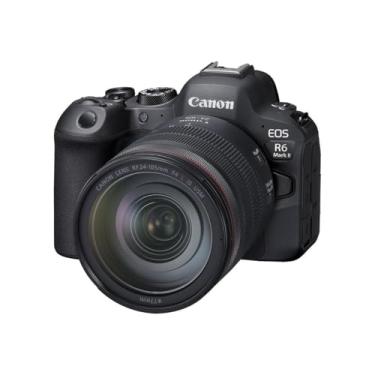 Imagem de Canon Câmera sem espelho EOS R6 Mark II RF24-105 mm F4 L USM, câmera híbrida full-frame, sensor CMOS de 24,2 megapixels. Recursos de câmera de foto e vídeo, montagem RF, preto