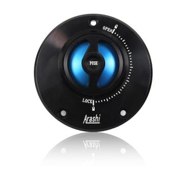 Imagem de Capa Arashi CNC para tanque de combustível sem chave para Honda MN4 2014-2016, CB300R 2018-2022, CBR300RR 2018-2022, CBR250RR 2018-2022, peças de acessórios de motocicleta azul