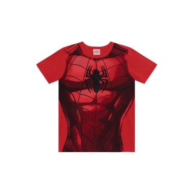 Imagem de Camiseta infantil menino do Homem-Aranha Brandili