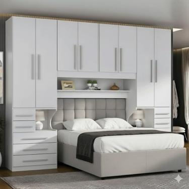 Imagem de Dormitório Queen Size Sem Cama 1223S Branco