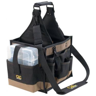 Imagem de Bolsa de Ferramentas Organizadora com 22 Compartimentos, CUSTOM LEATHERCRAFT 1528, Preto