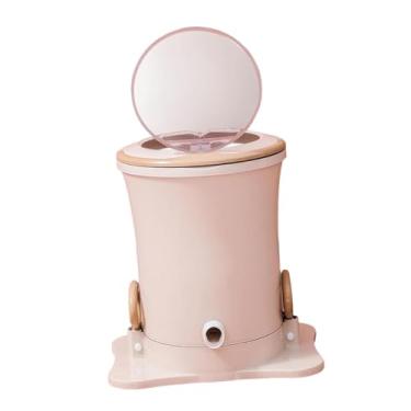 Imagem de Fenteer Secadora de roupas, centrifugadora, mini, compacta, portátil, máquina de secagem manual de roupas para apartamento, escola, trailer, acampamento, Rosa, M