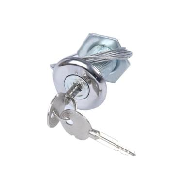 Imagem de WeiLaiKeQi Kit de trava de liberação de emergência para porta de garagem, trava de cabo de aço, peças de reparo manual de luxo, liga de zinco, fácil acesso com, Style C