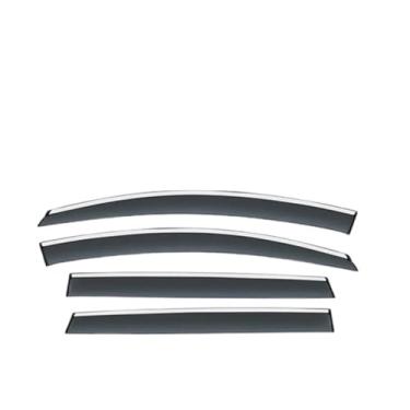 Imagem de GRJQRKHZ Defletor de janela lateral de carro para S&ubaru Forester 2013-2018 Weathershied viseira de porta vento sol proteção chuva janela lateral defletores de vento