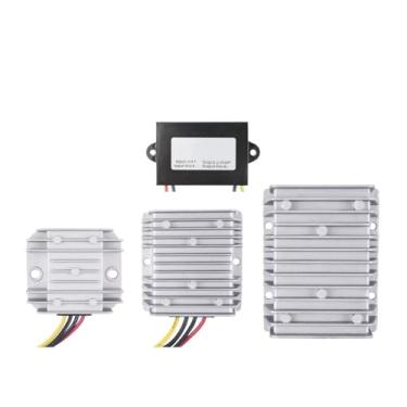 Imagem de NHJLFKSA 1 unidade DC 6V-20V para 12V conversor de energia Boost Buck Regulador 3A 5A 10A 20A 30A Módulo de alimentação estabilizador de tensão automotivo para carro (revestimento de alumínio 3A)