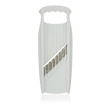 Imagem de Börner Wave-Waffle XXL PowerLine Fatiador de vegetais com corte enrugado (branco) • Mandolina ondulada para vegetais • Corte ondulado/waffle/enrugado • Fatiador de batata para batatas treliçadas