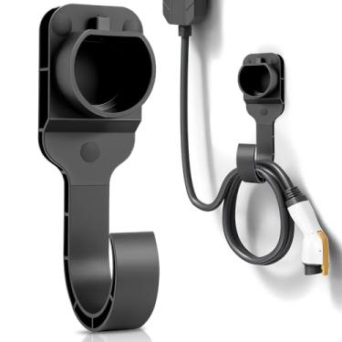 Imagem de Suporte de Carregador Ev para Carro Elétrico, Suporte de Cabo de Carregamento com Gancho de Parede