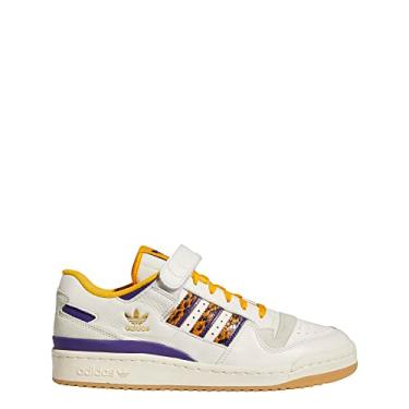 Imagem de adidas Tênis masculino Forum Low, Branco fora/ouro universitário/branco creme, 46