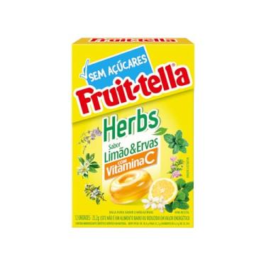 Imagem de Bala, Fruittella, Herbs, Com Vitamina C, Sabor de Limão & Ervas - 18,9g | 12 Unidades
