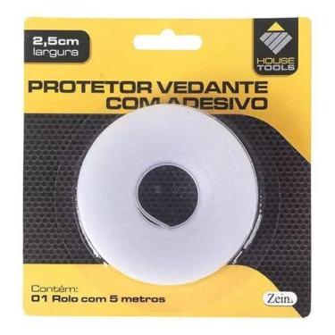 Imagem de Fita Veda Fresta Porta Janela Transparente 5m X 25mm - House Tools