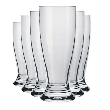 Imagem de Copo para Cerveja Munich Vidro 200ml 6 Unidades - Nadir 7109