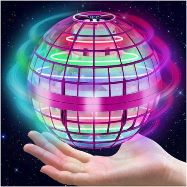 Imagem de Brinquedo Flying Orb Ball Hamsoo Hover Ball com roxo claro RGB