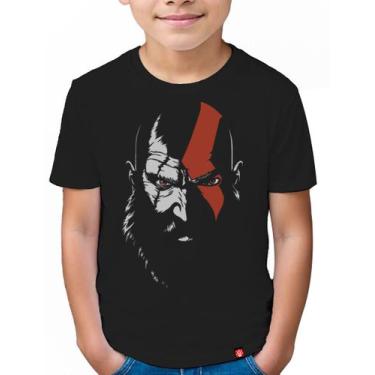 Imagem de Camiseta Infantil God Of War - Kratos - King of Geek, Preto, 10