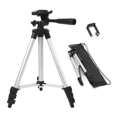Imagem de Tripé para câmera, tripé, resistente, 104 cm, para viagem, com monopé, adequado para smartphone, câmera DSLR, filmagem em 360°, vlogging, compacto, tripés de caça, acessórios para fotógrafos